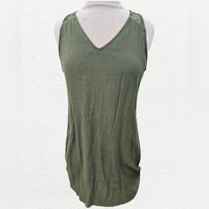 Old Navy Olive Green V-Neck Dress
